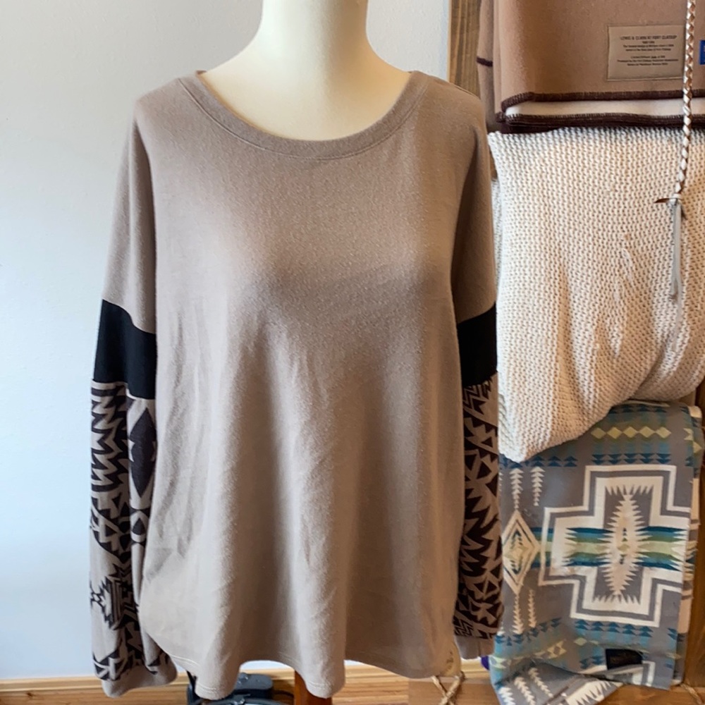 Western boutique dolman sweater